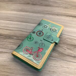 Cute Shag Wear Women’s Wallet Bicycle Blue Long Zipper Snap Canada Bifold